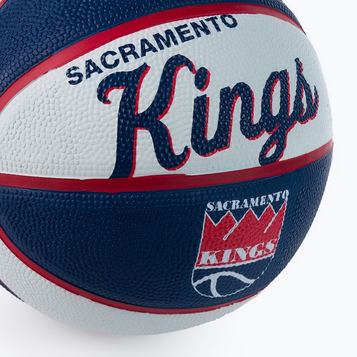 Wilson NBA Team Retro Mini Sacramento Kings krepšinio kamuolys WTB3200XBSAC dydis 3 3