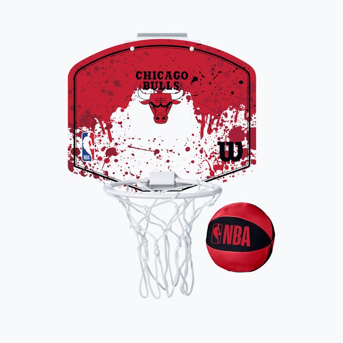 Wilson NBA Chicago Bulls Mini Hoop raudonas/chicago bulls krepšinio rinkinys 3