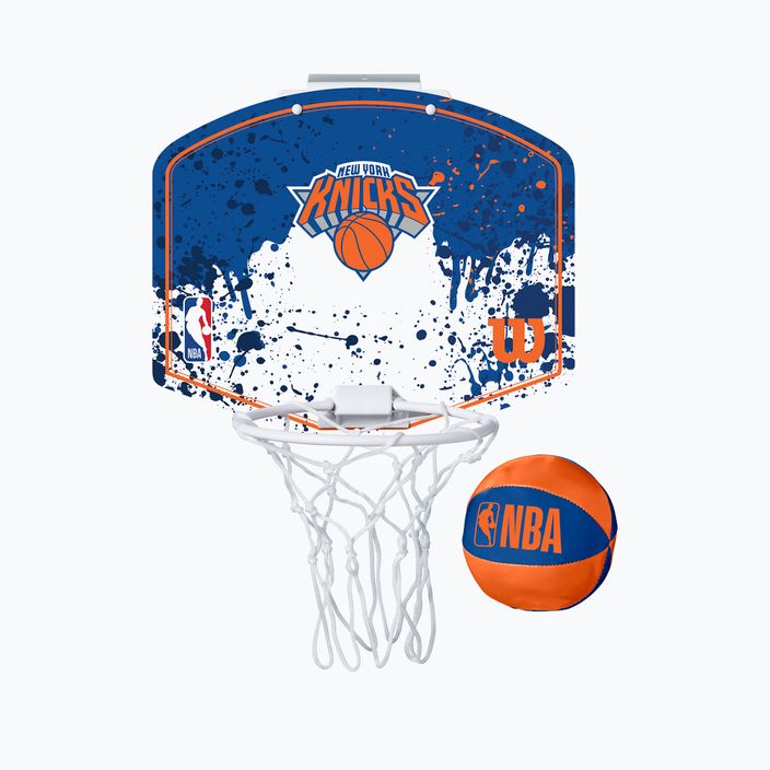 Wilson NBA New York Knicks Mini Hoop mėlynas/new york knicks krepšinio rinkinys 4