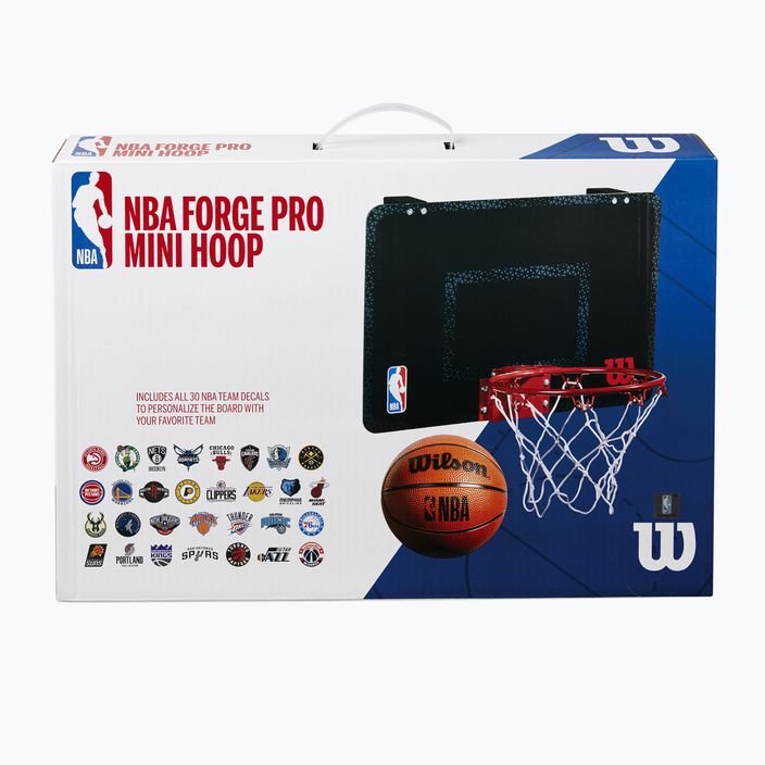 Wilson NBA Forge Team Mini Hoop krepšinio rinkinys juodas 8