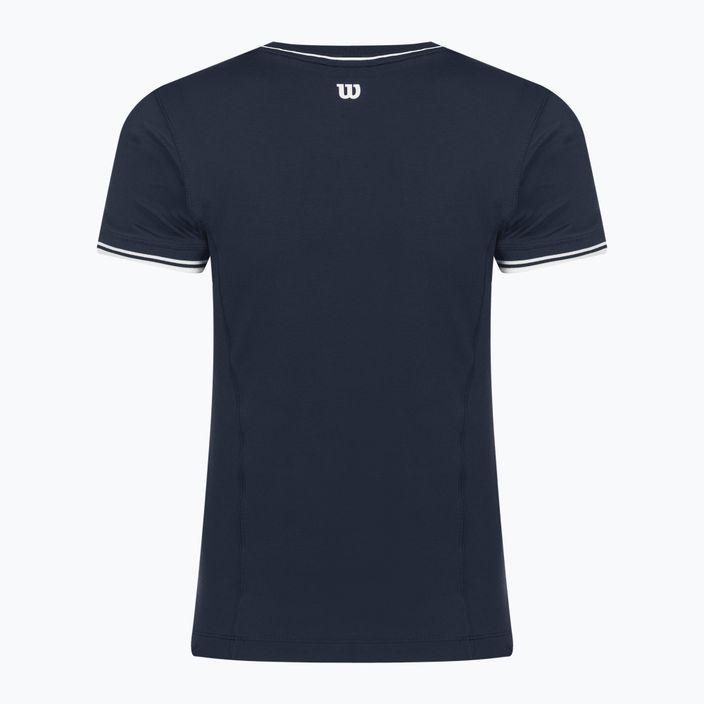 Moteriški marškinėliai Wilson Team Seamless classic navy 2