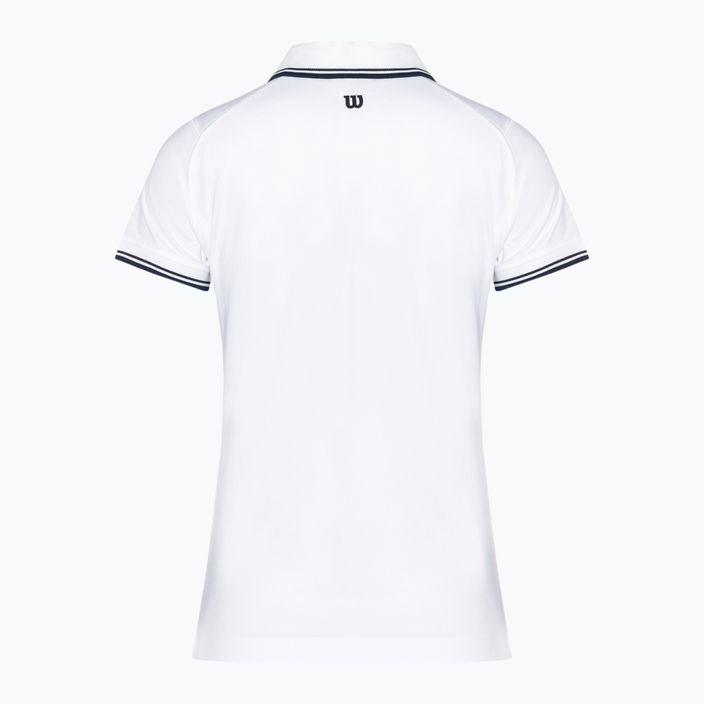 Moteriški marškinėliai Wilson Team Polo ryškiai balti 2