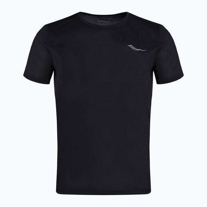 Vyriški bėgimo marškinėliai Saucony Stopwatch black SAM800278-BK