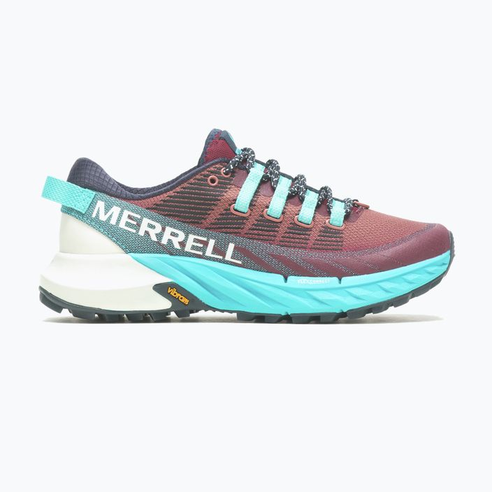 Merrell Agility Peak 4 moteriški bėgimo bateliai burgundiškai mėlyni J067546 12