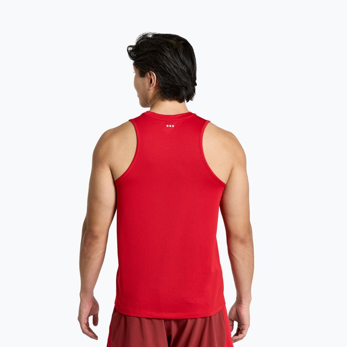 Vyriški bėgimo marškinėliai Saucony Stopwatch Singlet red SAM800277-PP 2