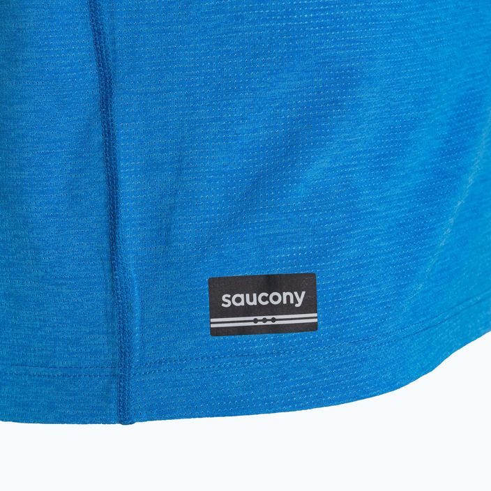 Vyriški bėgimo marškinėliai Saucony Stopwatch cobalt heather 3