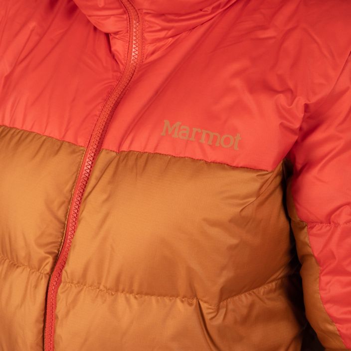 Marmot moteriška pūkinė striukė Guides Down Hoody rudos ir raudonos spalvos 79300 5