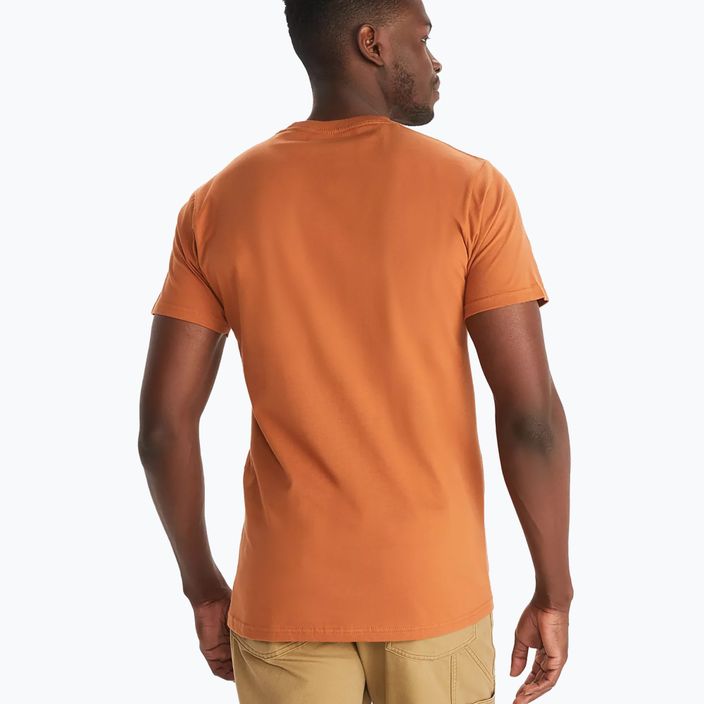 Marmot Coastal orange vyriški trekingo marškinėliai M12561 2