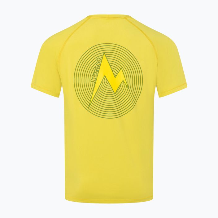 Vyriški Marmot Windridge Graphic trekingo marškinėliai geltoni M14155-21536 2