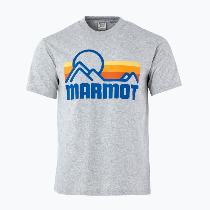 Vyriški marškinėliai Marmot Coastal light grey heather 3