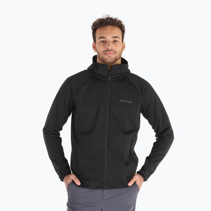 Vyriškas fliso džemperis Marmot Leconte Full Zip Hoody black