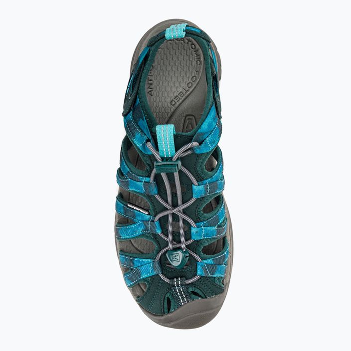 Keen Whisper Sea Moss moteriški trekingo sandalai, mėlyni 1027362 6
