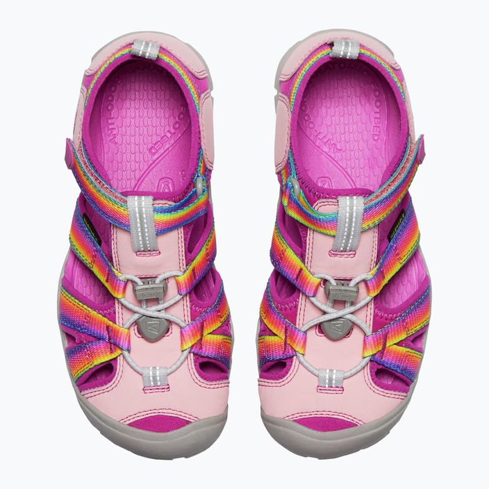 Keen Seacamp II CNX rožinės spalvos vaikiški trekingo sandalai 1027421 11