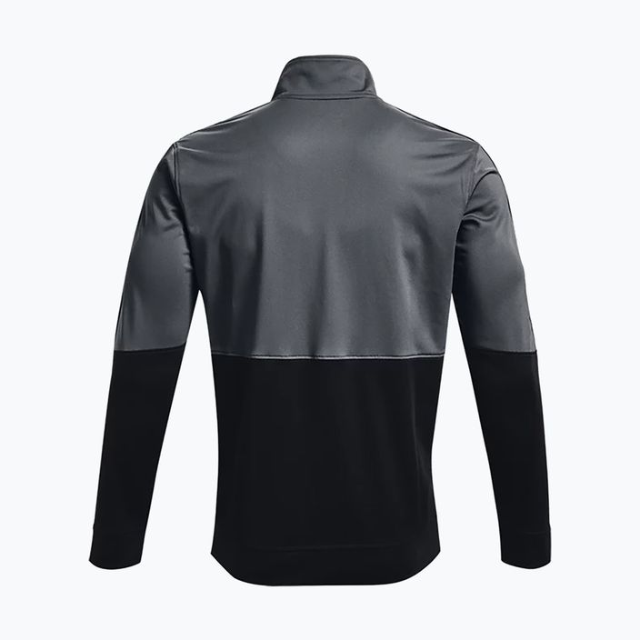 Under Armour vyriški Pique Track pilkos spalvos treniruočių sportiniai marškinėliai 1366202 2