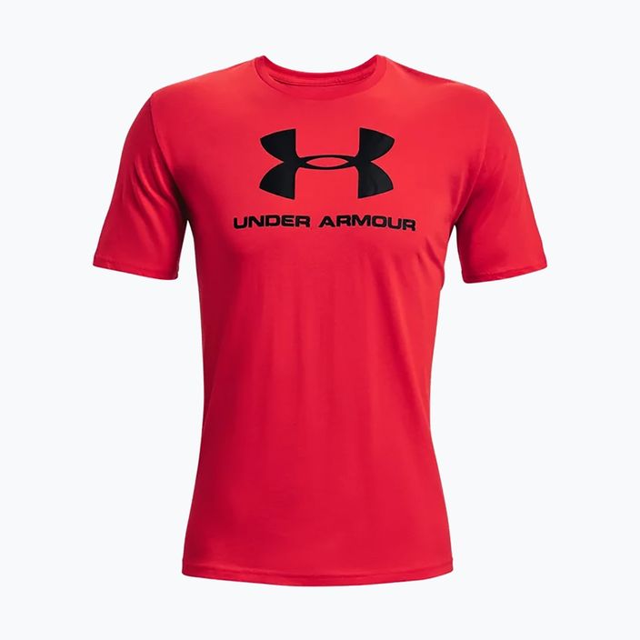 Under Armour UA Sportstyle Logo SS vyriški treniruočių marškinėliai raudoni 1329590