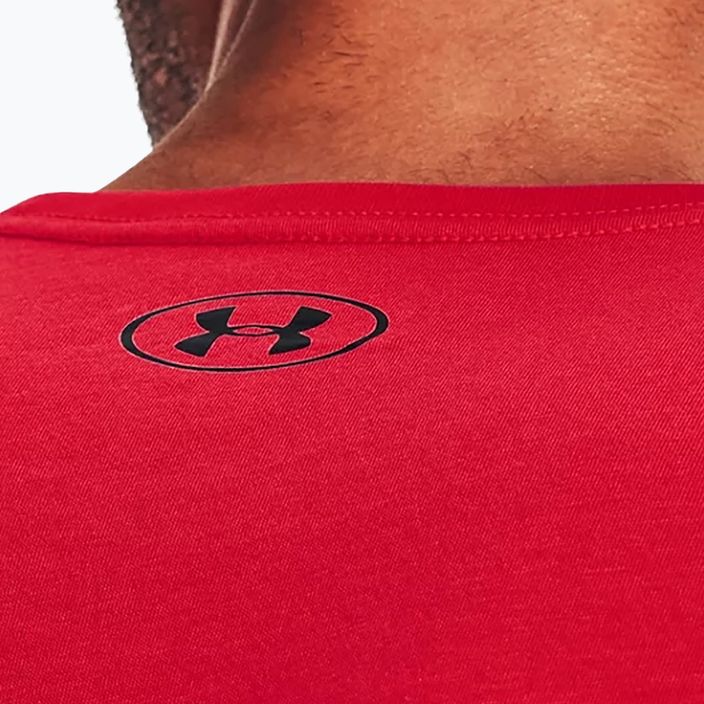 Under Armour UA Sportstyle Logo SS vyriški treniruočių marškinėliai raudoni 1329590 6