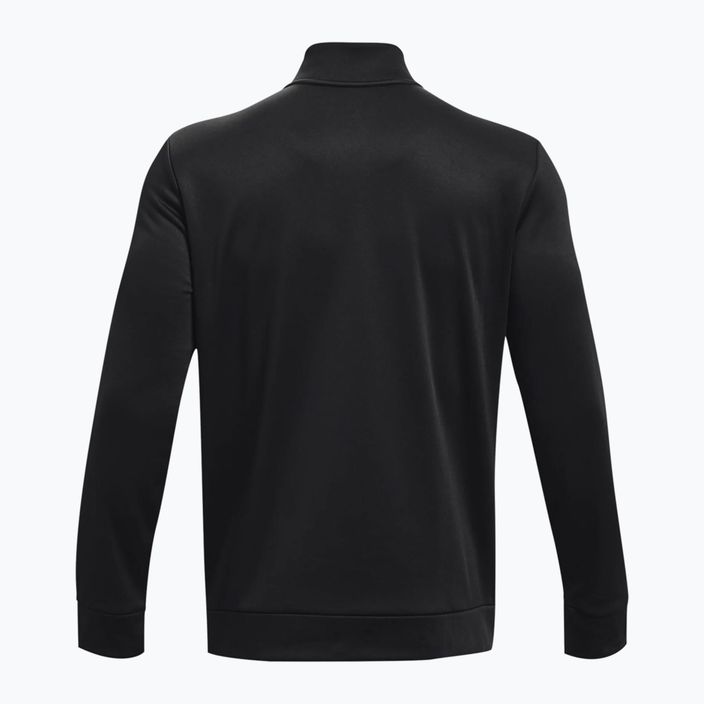 Under Armour Armour Fleece 1/4 Zip vyriškas treningo džemperis juodas 1373358-001 3
