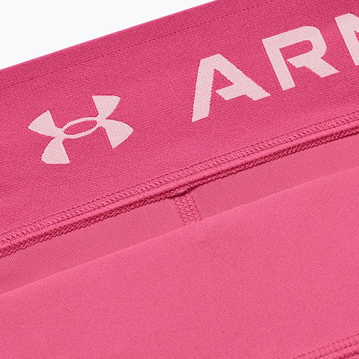 Under Armour Armour Mid Rise moterų treniruočių šortai rožinės spalvos 1360925 4