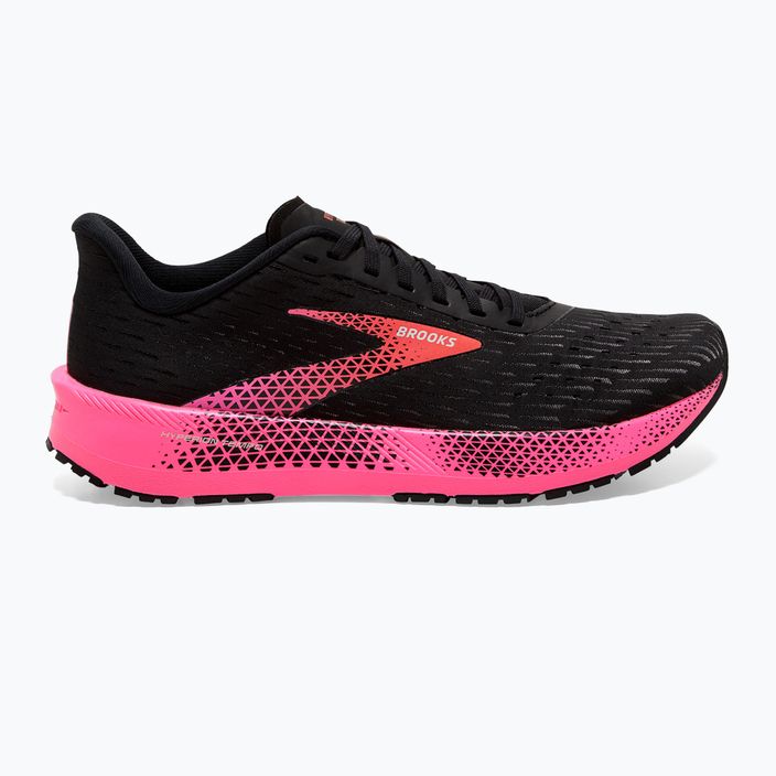 Brooks Hyperion Tempo moteriški bėgimo bateliai juoda/rožinė/karšta koralinė 12