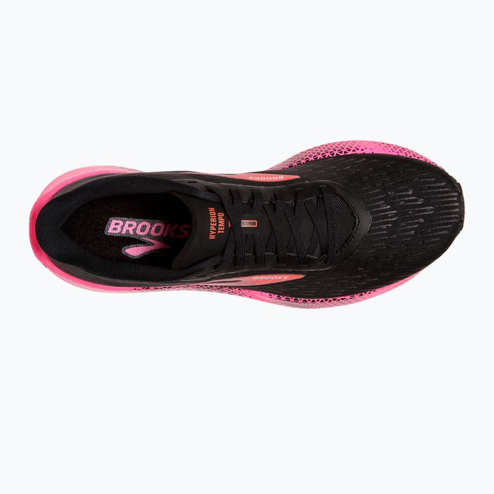 Brooks Hyperion Tempo moteriški bėgimo bateliai juoda/rožinė/karšta koralinė 14