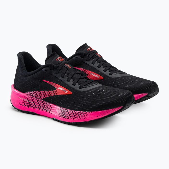 Brooks Hyperion Tempo moteriški bėgimo bateliai juoda/rožinė/karšta koralinė 5