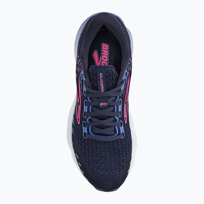 Brooks Glycerin 20 moteriški bėgimo bateliai Peacoat/blue/pink 8