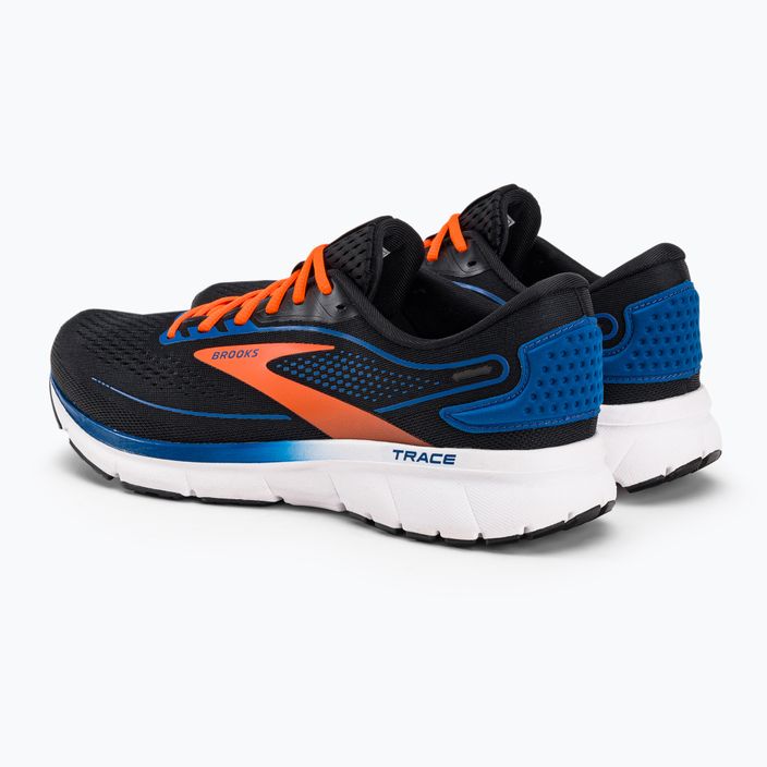 Brooks Trace 2 vyrų bėgimo bateliai juoda/klasikinė mėlyna/orange 4