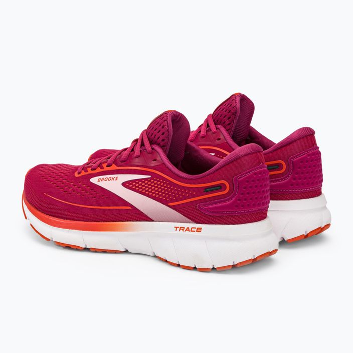 Brooks Trace 2 moteriški bėgimo bateliai sangria/red/pink 3
