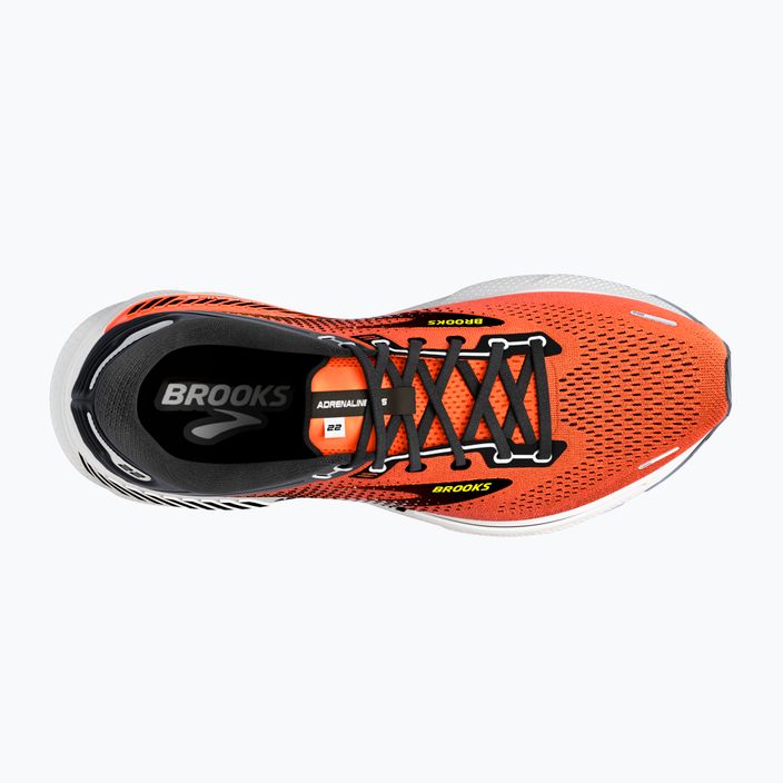 Brooks Adrenaline GTS 22 orange/black/white vyriški bėgimo bateliai 13