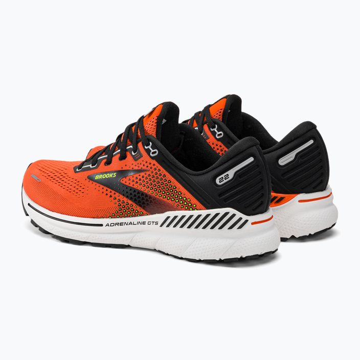 Brooks Adrenaline GTS 22 orange/black/white vyriški bėgimo bateliai 3