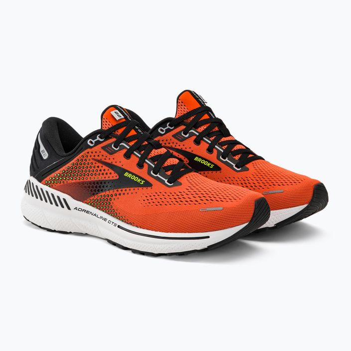 Brooks Adrenaline GTS 22 orange/black/white vyriški bėgimo bateliai 4