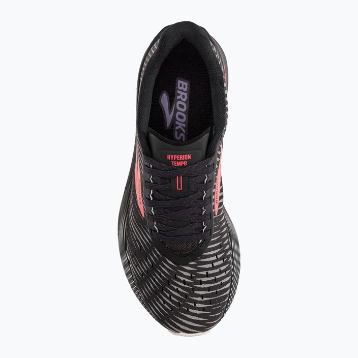 Brooks Hyperion Tempo moteriški bėgimo bateliai juoda/koralinė/violetinė 6