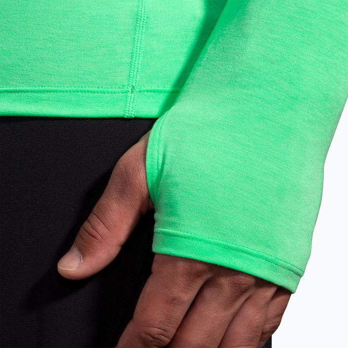 Vyriški bėgimo marškinėliai ilgomis rankovėmis Brooks High Point hyper green 3