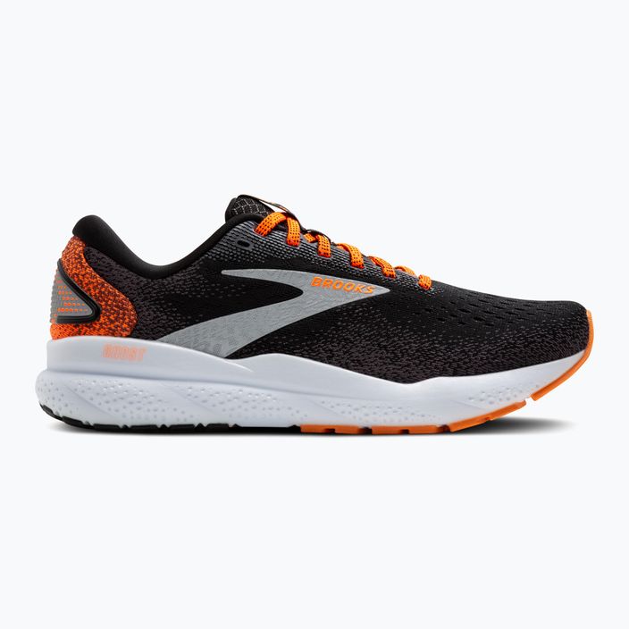 Vyriški bėgimo bateliai Brooks Ghost 16 black/orange/white 2