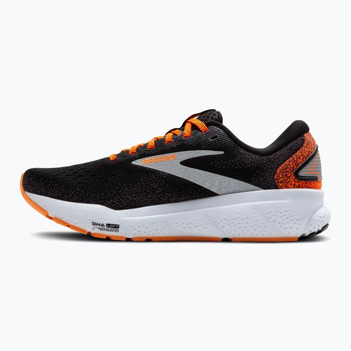 Vyriški bėgimo bateliai Brooks Ghost 16 black/orange/white 3