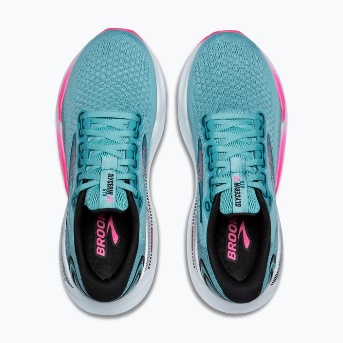 Moteriški bėgimo bateliai Brooks Glycerin GTS 21 moroccan blue/aqua/pink 12