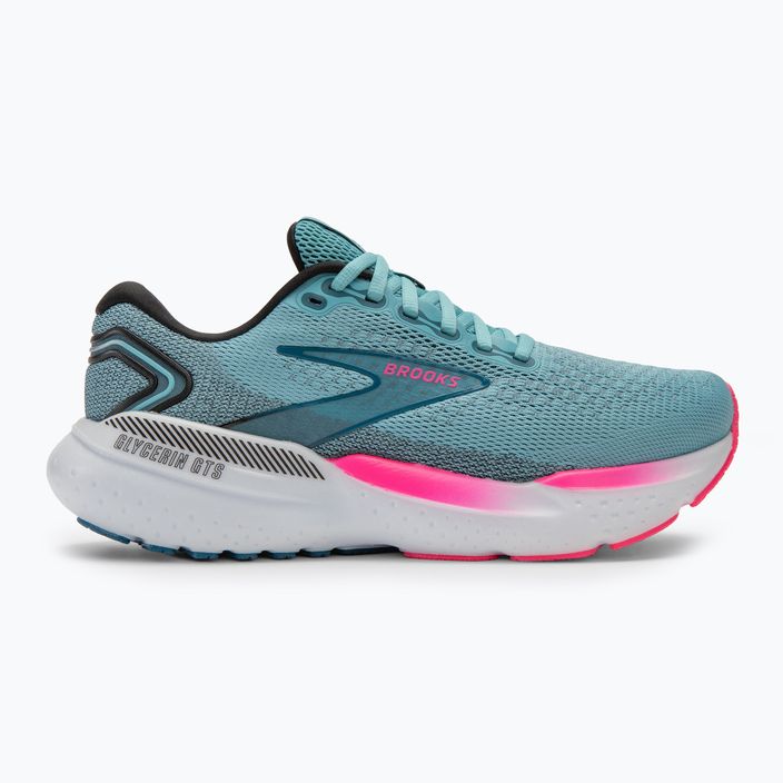 Moteriški bėgimo bateliai Brooks Glycerin GTS 21 moroccan blue/aqua/pink 2