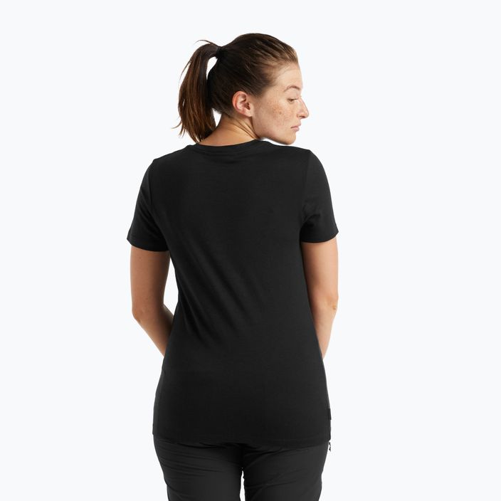 Icebreaker Tech Lite II moteriški trekingo marškinėliai juodi 3
