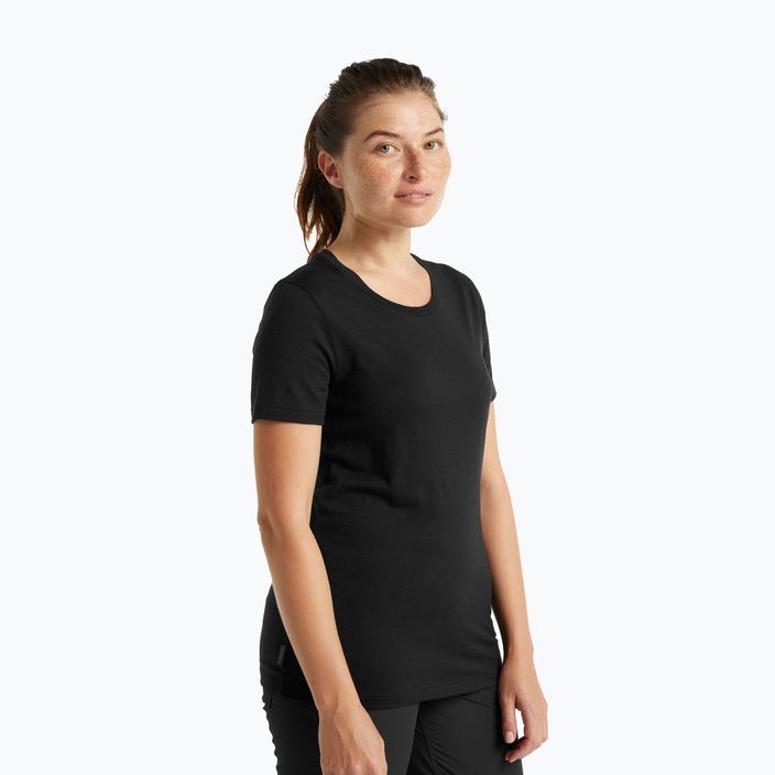 Icebreaker Tech Lite II moteriški trekingo marškinėliai juodi 4