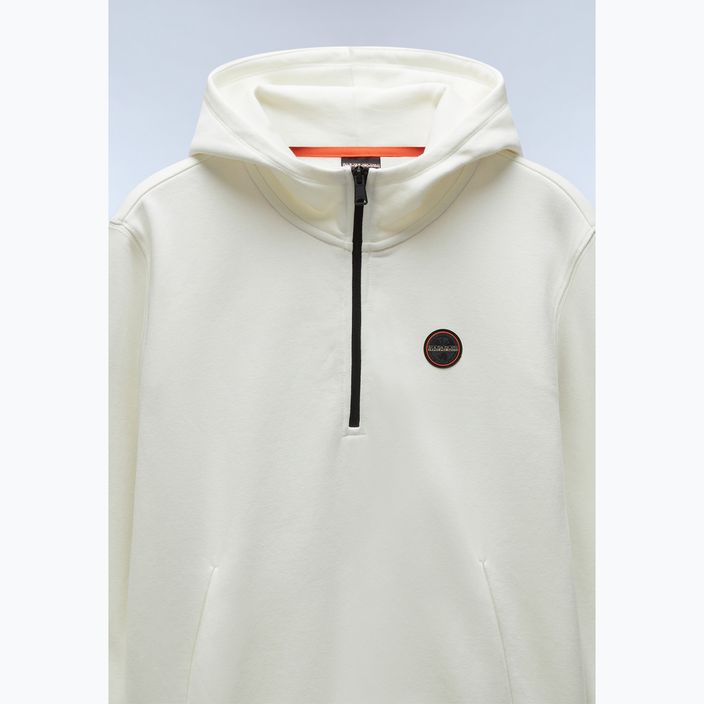 Vyriškas džemperis Napapijri B-Badge Half Zip Hooded white heron 7