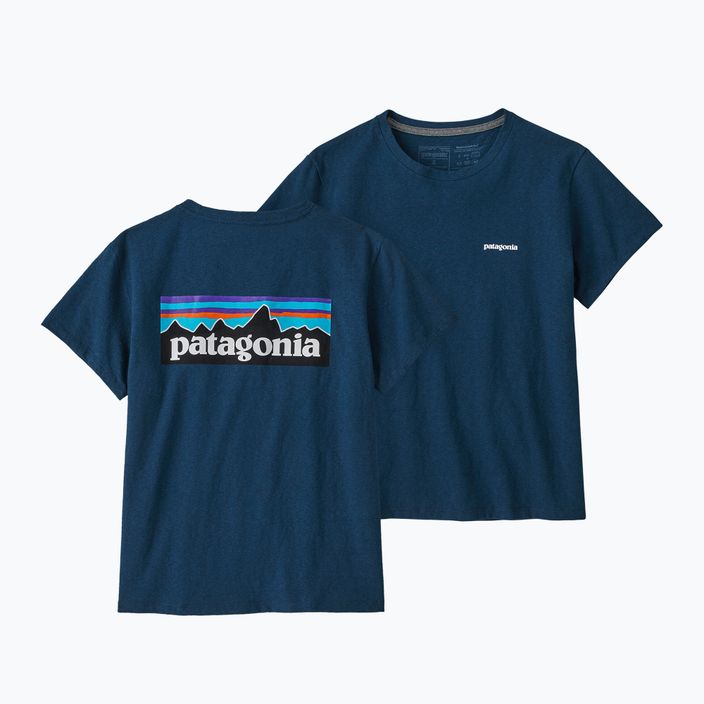 Moteriški trekingo marškinėliai Patagonia P-6 Logo Responsibili-Tee tidepool blue 7