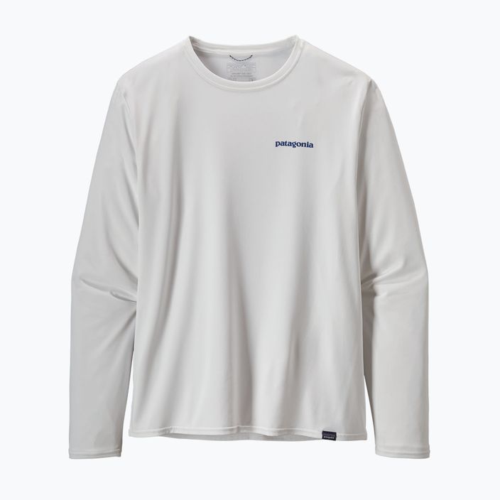 Vyriški marškinėliai Patagonia Cap Cool Daily Graphic Shirt-Waters LS boardshort logo/white trekking longsleeve 8