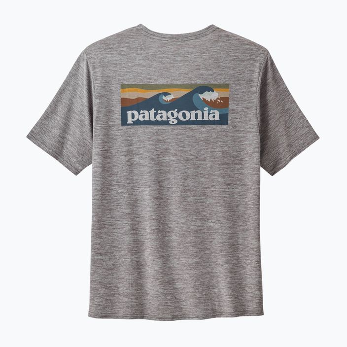 Vyriški marškinėliai Patagonia Cap Cool Daily Graphic Shirt Waters boardshort logo abalone blue/grey 4