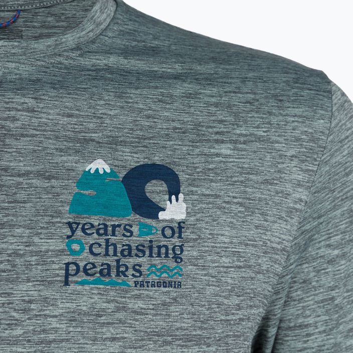 Vyriški marškinėliai Patagonia Cap Cool Daily Graphic Shirt-Waters trekking longsleeve chasing peaks/sleet green x-dye 5
