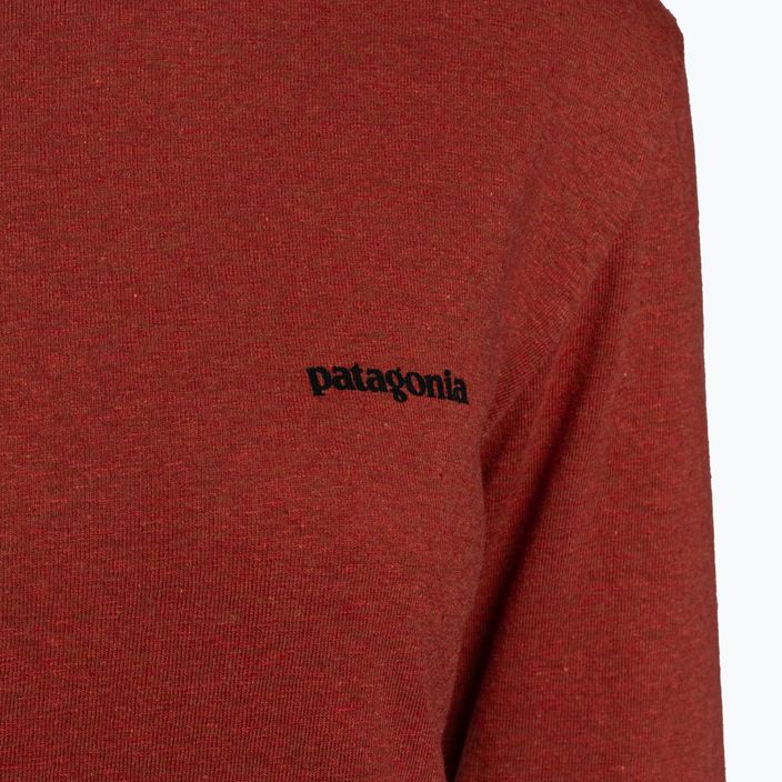 Moteriški trekingo marškinėliai Patagonia P-6 Logo Responsibili-Tee LS burl red 3