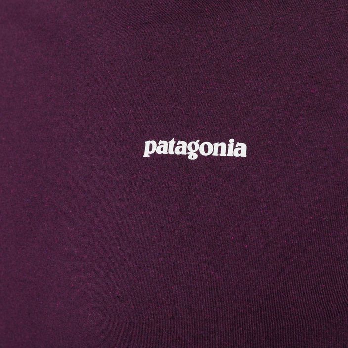 Vyriški žygio marškinėliai ilgomis rankovėmis Patagonia P-6 Logo Responsibili night plum 5