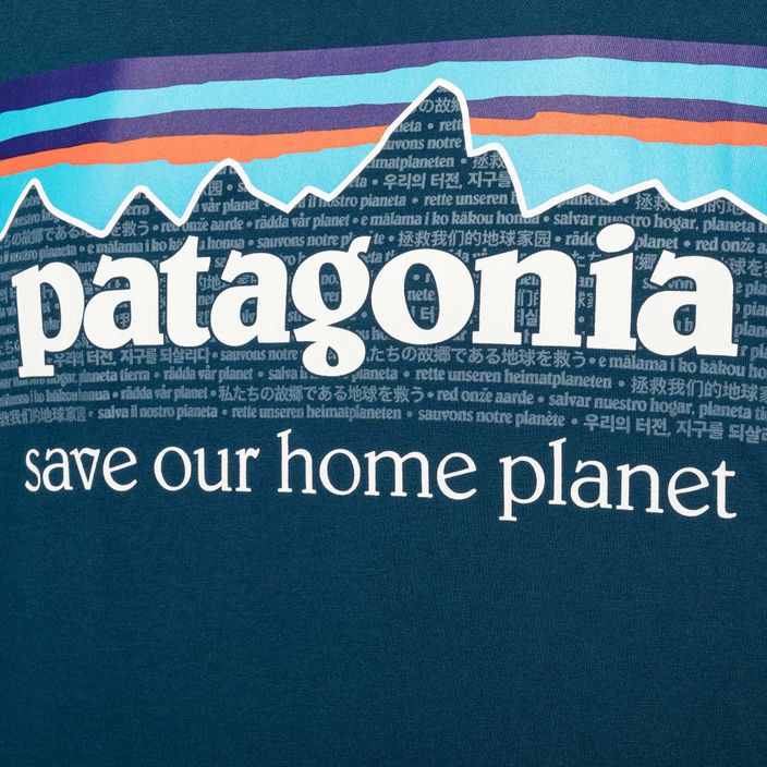 Vyriški Patagonia P-6 Mission Organic lagom blue trekking marškinėliai 4