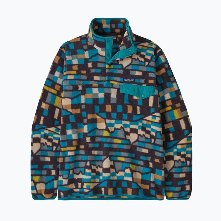 Patagonia vyriškas vilnonis džemperis LW Synch Snap-T P/O fitz roy patchwork/belay blue 6