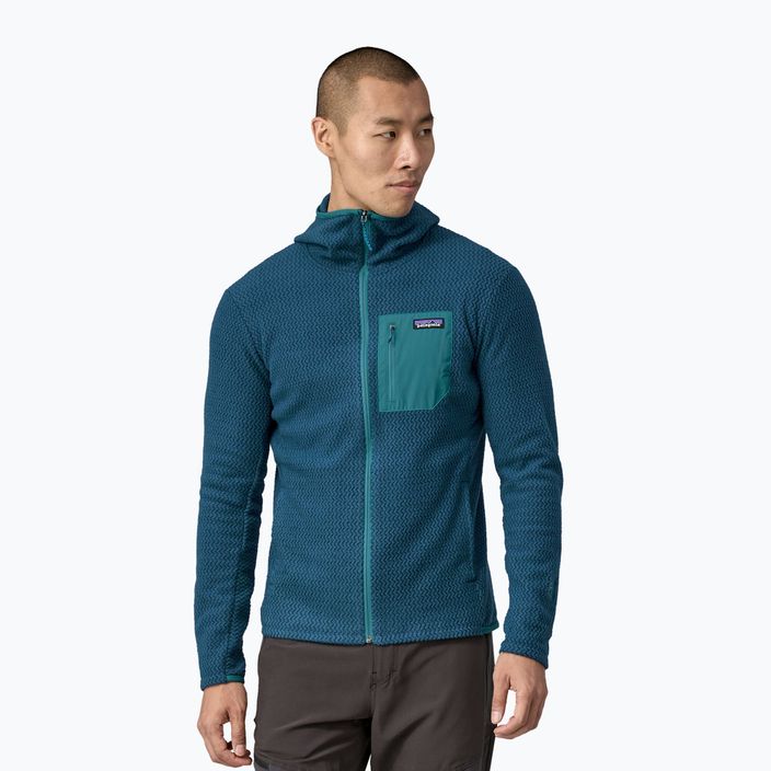 Vyriškas šiltas džemperis Patagonia R1 Air Full-Zip lagom blue
