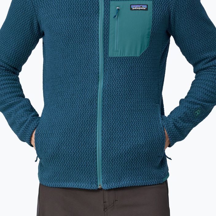 Vyriškas šiltas džemperis Patagonia R1 Air Full-Zip lagom blue 5